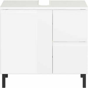 Biała szafka pod umywalkę 60x56 cm Salinas – Germania obraz