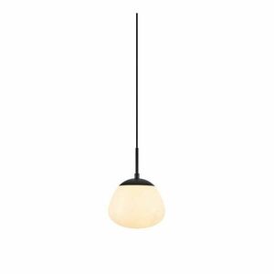 Czarno-biała lampa wisząca ze szklanym kloszem ø 18 cm Rise – Markslöjd obraz