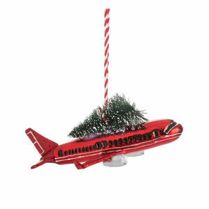 Ozdoba świąteczna wykonana ręcznie 5, 5 cm Airplane – Sass & Belle obraz