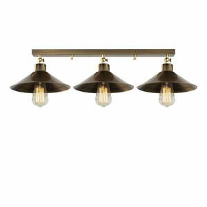 Lampa sufitowa w kolorze brązu z metalowym kloszem ø 24 cm Berceste – Opviq lights obraz