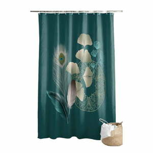 Zasłona prysznicowa 180x200 cm Ginkoblue – douceur d'intérieur obraz