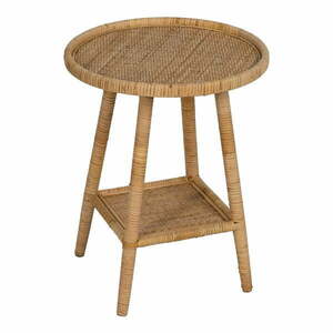 Rattanowy okrągły stolik ø 45 cm – Ixia obraz
