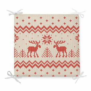 Poduszka na krzesło z domieszką bawełny Minimalist Cushion Covers Merry Christmas, 42x42 cm obraz
