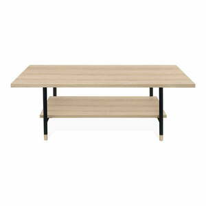 Naturalny stolik z blatem w dekorze dębu 60x120 cm Jugend – Woodman obraz