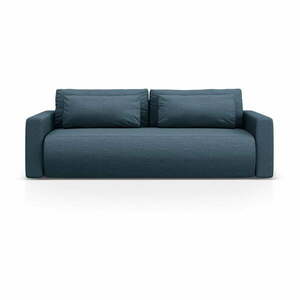 Ciemnoniebieska rozkładana sofa ze schowkiem 238 cm Belfast – Cosmopolitan Design obraz