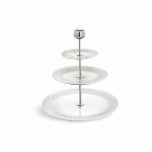 3-piętrowa biała porcelanowa etażerka Kähler Design Hammershoi Etagere, ⌀ 28 cm obraz