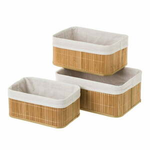 Bambusowe koszyki zestaw 3 szt. Natural Way – Casa Selección obraz
