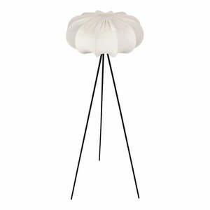 Biała lampa stojąca z tekstylnym kloszem (wysokość 147 cm) Cafee – Candellux Lighting obraz