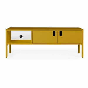 Żółta komoda pod TV Tenzo Uno, szer. 137 cm obraz