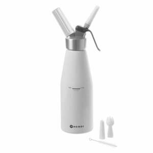 Biały aluminiowy syfon do bitej śmietany Hendi Kitchen Line, 500 ml obraz