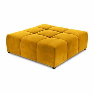 Żółty moduł aksamitnej sofy Rome Velvet – Cosmopolitan Design obraz