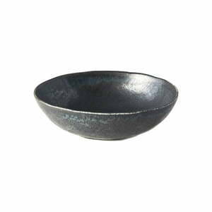 Czarna owalna miska ceramiczna MIJ BB, ø 17x15 cm obraz