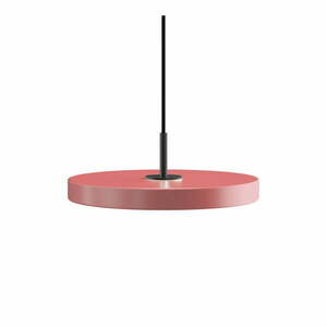Różowa lampa wisząca LED z metalowym kloszem ø 31 cm Asteria Mini – UMAGE obraz