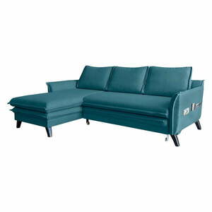 Turkusowa rozkładana sofa Miuform Charming Charlie obraz