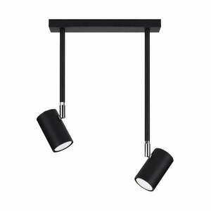 Czarna lampa sufitowa 30x10 cm Jones – Nice Lamps obraz