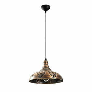 Metalowa lampa wisząca w kolorze miedzi Opviq lights Philip obraz