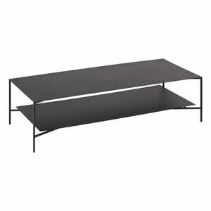Czarny stalowy stolik 60x140 cm Azisi – Kave Home obraz
