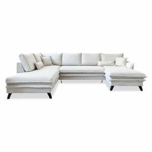 Jasnobeżowa rozkładana sofa w kształcie litery "U" Miuform Charming Charlie, lewostronna obraz