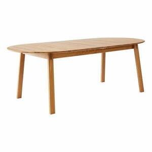 Rozkładany stół z dodatkowym blatem z litego drewna dębowego 100x220 cm Amalfi – Hammel Furniture obraz