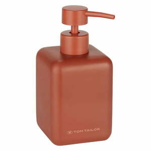 Pomarańczowy dozownik do mydła z żywicy polimerowej 380 ml Tom Tailor T-Rounded – Wenko obraz