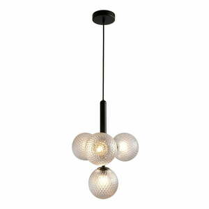 Czarna lampa wisząca SULION Musa, wys. 120 cm obraz