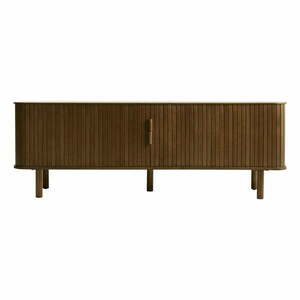 Brązowa szafka pod TV w dekorze dębu 56x160 cm Cavo – Unique Furniture obraz