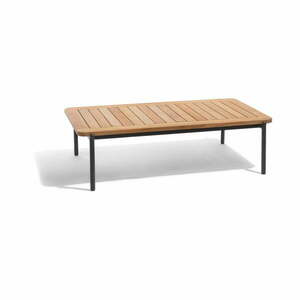 Stolik ogrodowy z litego drewna tekowego 75x120 cm Omer – Diphano obraz