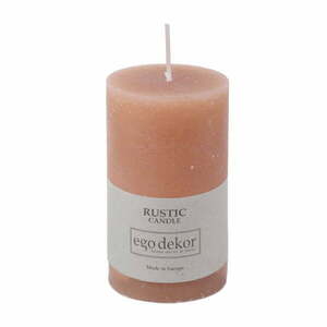 Różowa świeczka Rustic candles by Ego dekor Rust, 38 h obraz