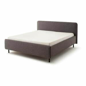 Antracytowe tapicerowane łóżko dwuosobowe ze schowkiem ze stelażem 180x200 cm Primo – Meise Möbel obraz