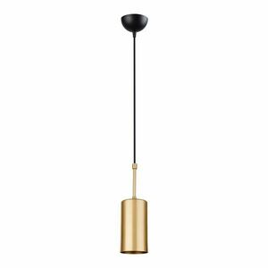 Lampa wisząca w kolorze złota Squid Lighting Geo, wys. 124 cm obraz