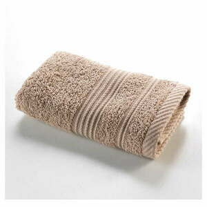 Jasnobrązowy bawełniany ręcznik frotte 30x50 cm Tendresse – douceur d'intérieur obraz