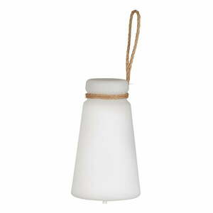 Biało-brązowa lampa stołowa LED (wysokość 20 cm) Bruno – Fischer & Honsel obraz
