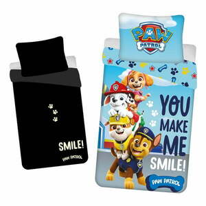 Bawełniana fluorescencyjna pościel dziecięca jednoosobowa 140x200 cm Paw Patrol – Jerry Fabrics obraz