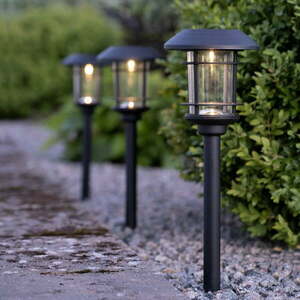 Zestaw 3 ogrodowych lamp solarnych LED Star Trading Fride, wys. 34 cm obraz