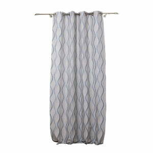 Żółto-niebieska zasłona 140x245 cm Arcade – Mendola Fabrics obraz