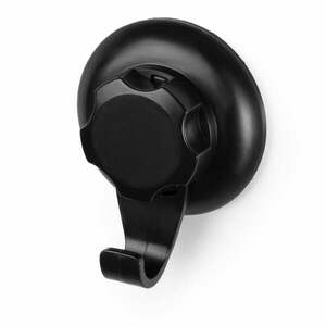 Zestaw 4 czarnych samoprzylepnych haczyków ściennych Compactor Bestlock Black Small Hooks, ⌀ 5, 4 cm obraz