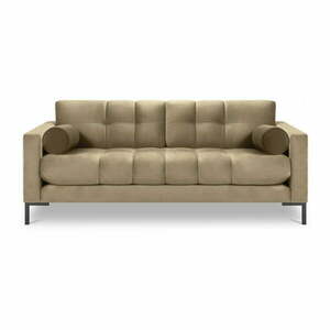 Beżowa aksamitna sofa Cosmopolitan Design Bali obraz