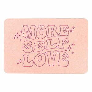 Jasnoróżowy dywanik łazienkowy okrzemkowy (z diatomitu) 39x60 cm More Self Love – Artsy Doormats obraz