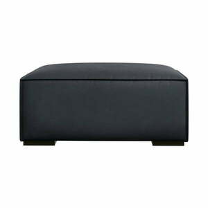 Ciemnoniebieski skórzany podnóżek Madame – Windsor & Co Sofas obraz