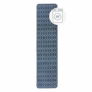 Ciemnoniebieski chodnik odpowiedni do prania 57x230 cm Argyll – Flair Rugs obraz