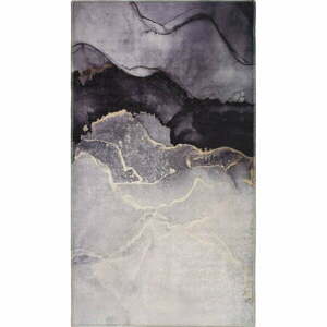 Szary dywan odpowiedni do prania 80x50 cm – Vitaus obraz