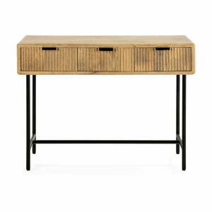 Konsola z litego drewna mango 38x100 cm Mundra – Marckeric obraz