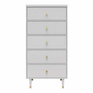 Jasnoszara wysoka komoda 70x141 cm Elizabeth – CosmoLiving by Cosmopolitan obraz
