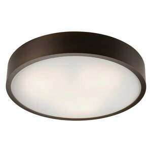 Ciemnobrązowa lampa sufitowa z szklanym kloszem ø 47 cm Eveline – LAMKUR obraz
