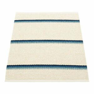 Niebiesko-kremowy dywan odpowiedni na zewnątrz 70x90 cm Olle Blue Vanilla – Pappelina obraz