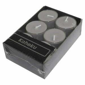 Zestaw 12 szarych świeczek tealight Ego Dekor Silea, 4 h obraz