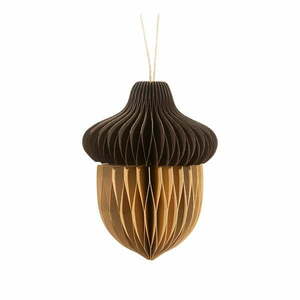Papierowa ozdoba świąteczna wykonana ręcznie 10 cm Honeycomb Acorn – Sass & Belle obraz