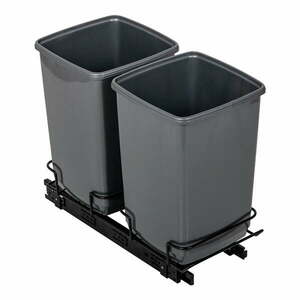 Zestaw 2 szarych koszy na śmieci Addis In-Cupboard Bin, 10 l obraz