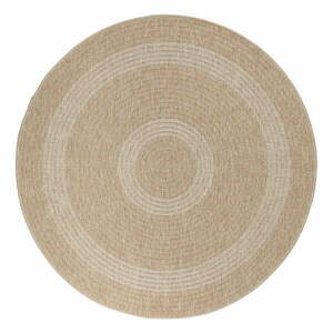 Beżowy okrągły dywan odpowiedni na zewnątrz ø 160 cm Comilla – Ayyildiz Carpets obraz