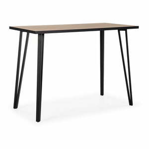 Stolik barowy z blatem w dekorze dębu 60x140 cm Sindi – Marckeric obraz